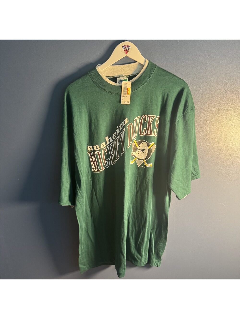 Vintage 1993 Anaheim Mighty Ducks Deadstock T-Shirt NWT Sz XL Made in Canada